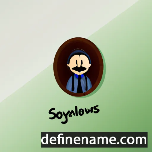 cartoon of the name Silouanos