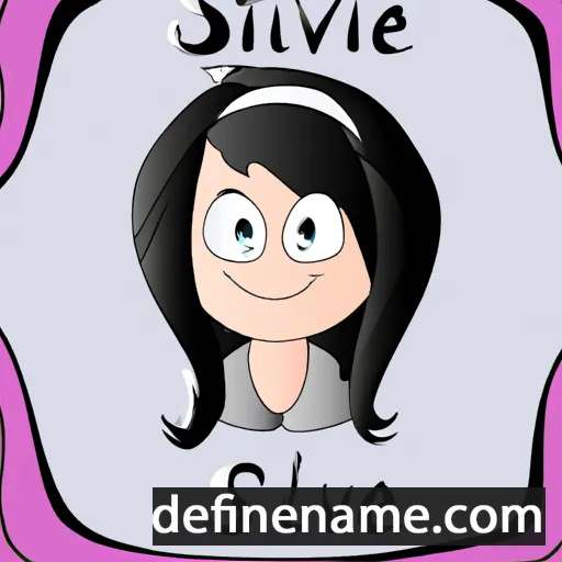 cartoon of the name Silvie