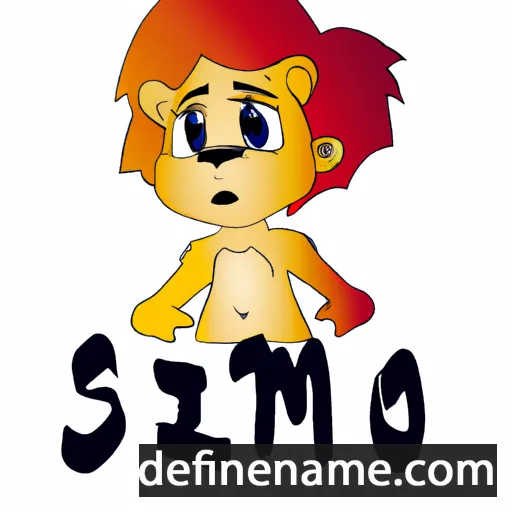 cartoon of the name Simba