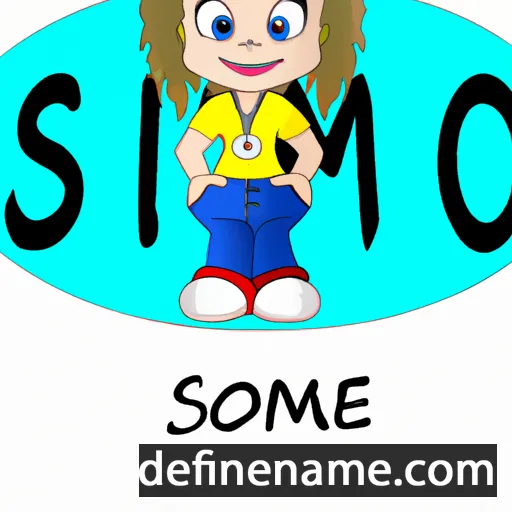 Simone cartoon