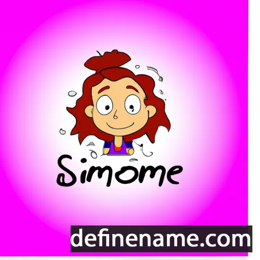 Simonne cartoon