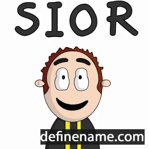 cartoon of the name Siôr