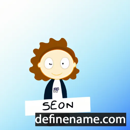 cartoon of the name Sioned