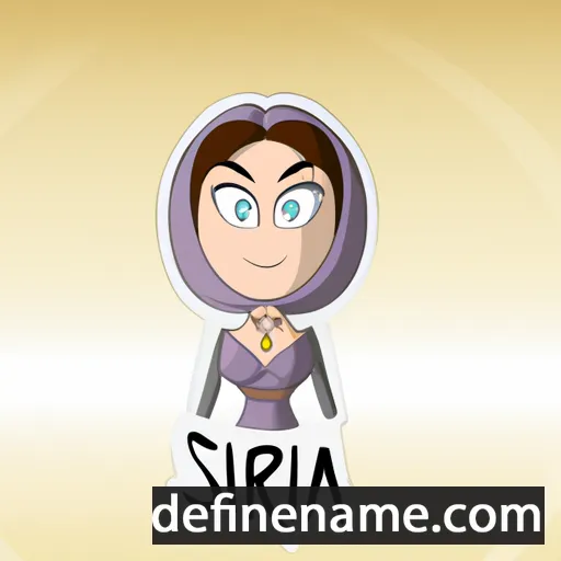 cartoon of the name Siria