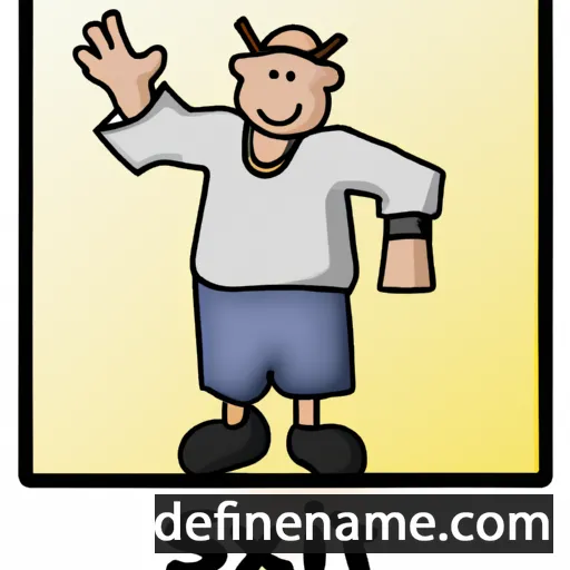 cartoon of the name Sixten