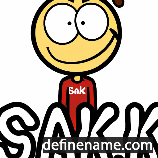 cartoon of the name Sjaak