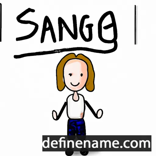 cartoon of the name Sjang