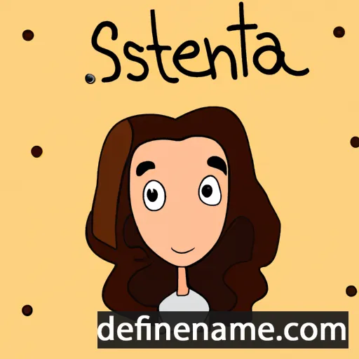 cartoon of the name Ștefania