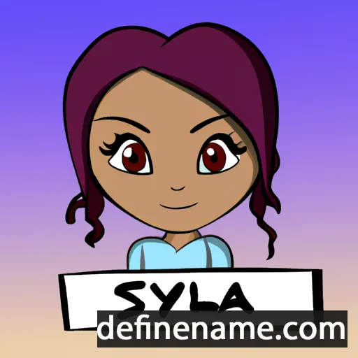 cartoon of the name Skyla