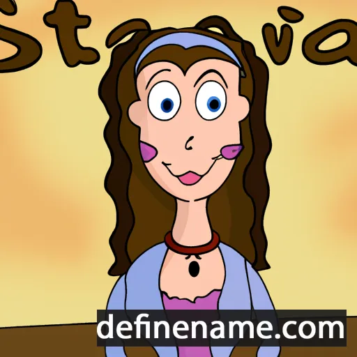 cartoon of the name Slavica