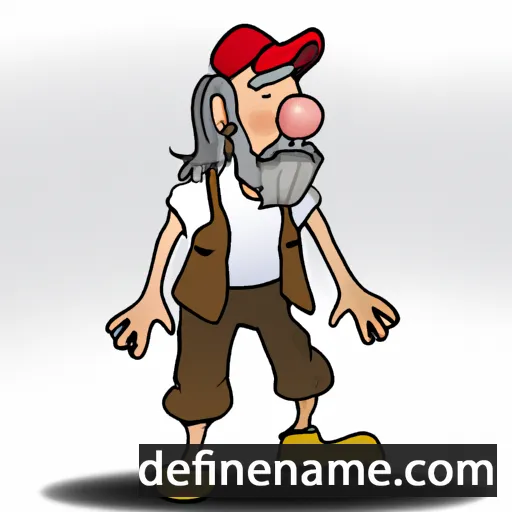 cartoon of the name Slavomír