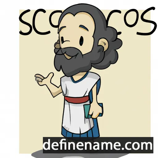 cartoon of the name Sócrates