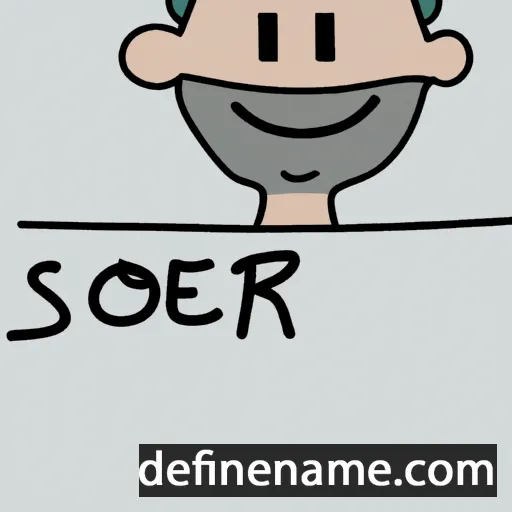 cartoon of the name Søren