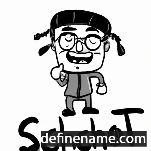 cartoon of the name Socheat