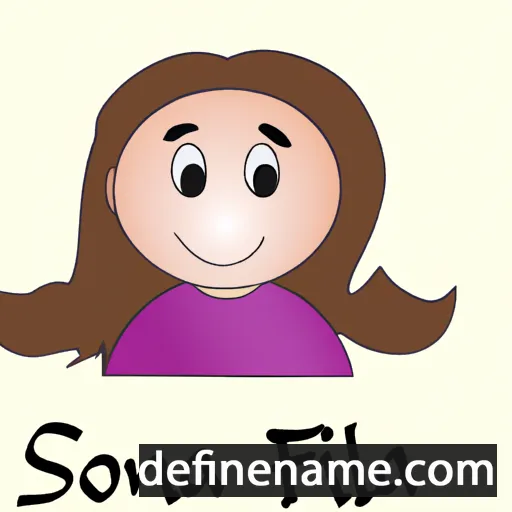 cartoon of the name Sofía