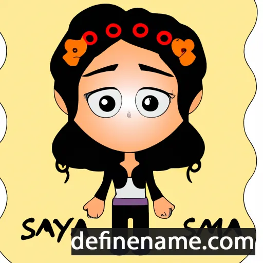 cartoon of the name Somaya