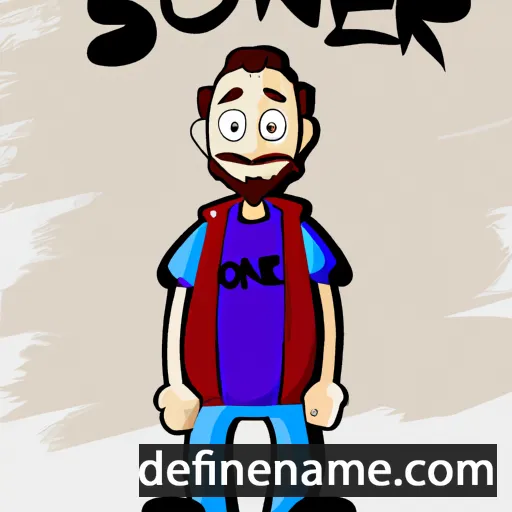 cartoon of the name Soner