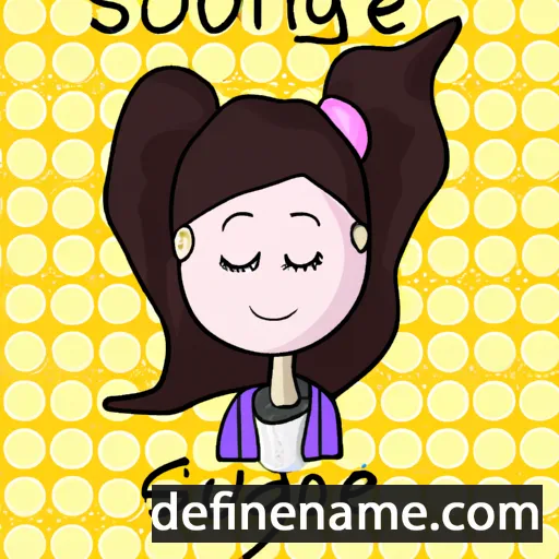 cartoon of the name Songül