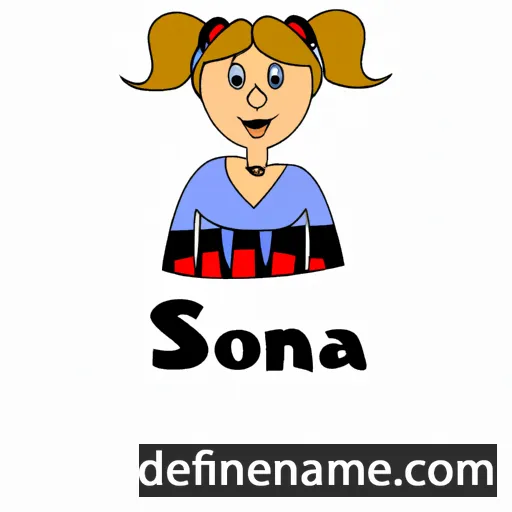 cartoon of the name Sonja