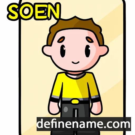 cartoon of the name Soren