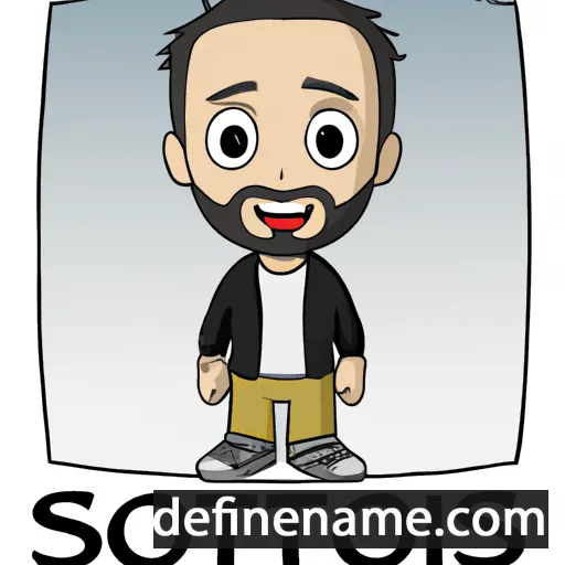 cartoon of the name Sotiris