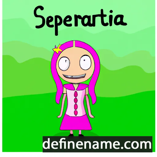 cartoon of the name Sperantia