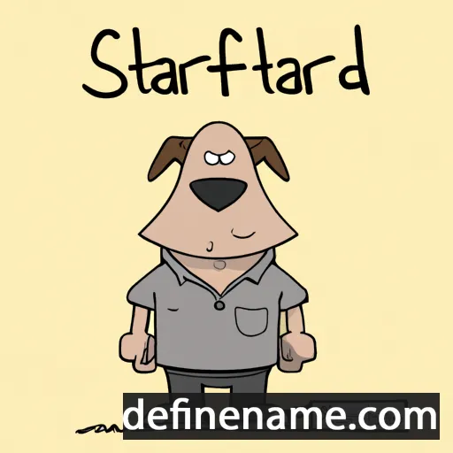 cartoon of the name Stafford