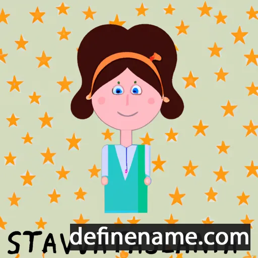 cartoon of the name Stanislava