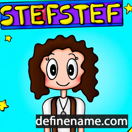 cartoon of the name Stefanie