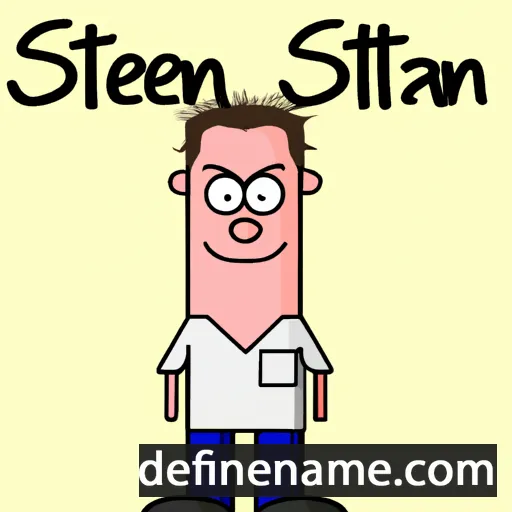 cartoon of the name Steffan