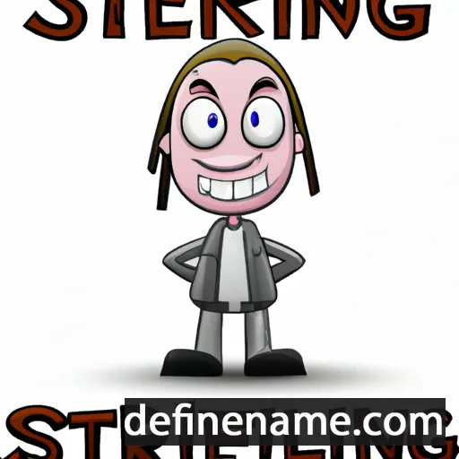 cartoon of the name Sterling