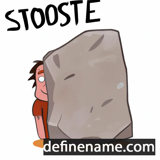 cartoon of the name Stone