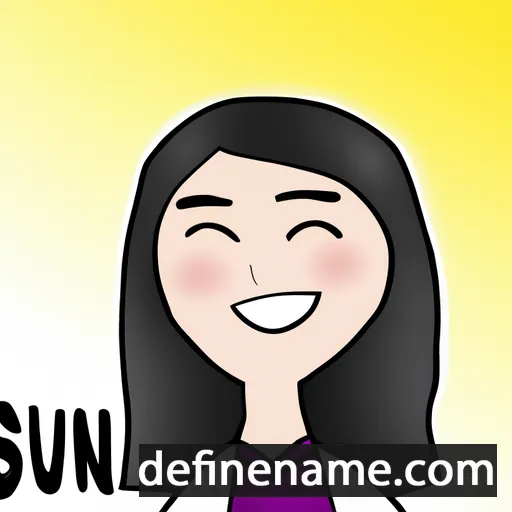 cartoon of the name Su-Jin