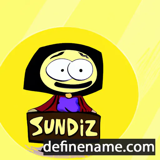 cartoon of the name Sudenaz