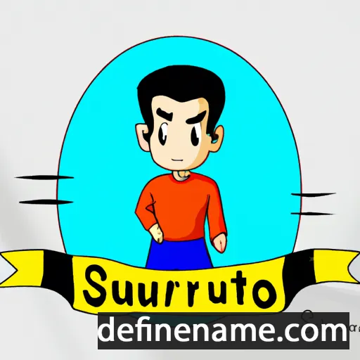 cartoon of the name Suharto