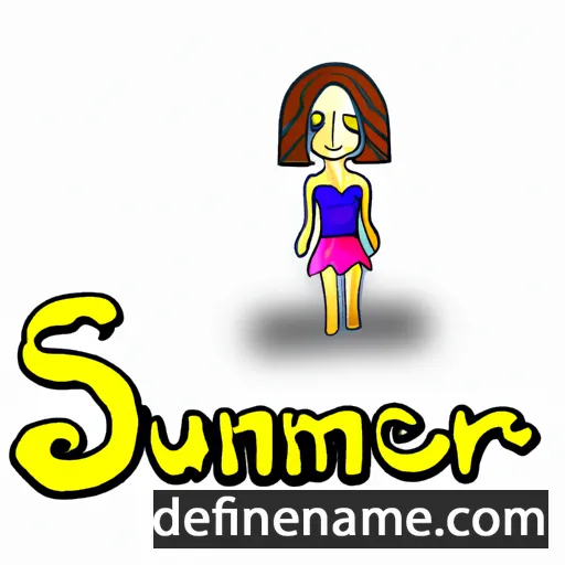 cartoon of the name Summer