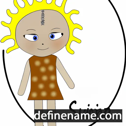 cartoon of the name Sunniva