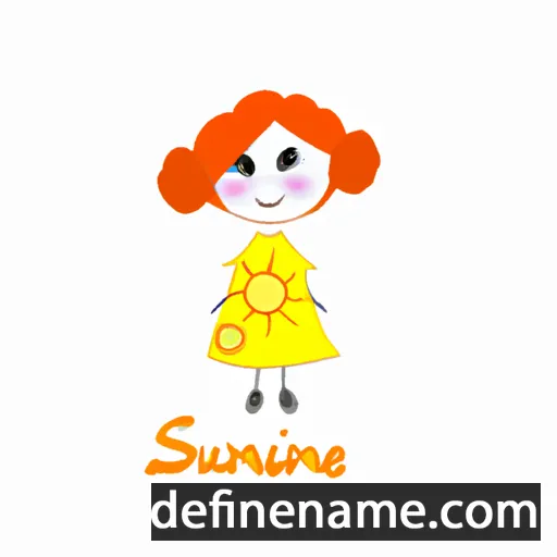 cartoon of the name Sunshine