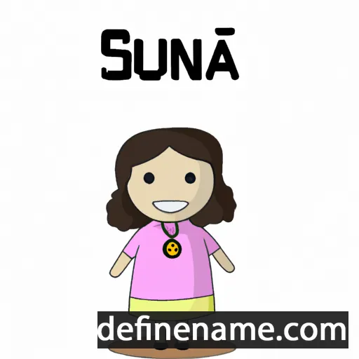 cartoon of the name Susana