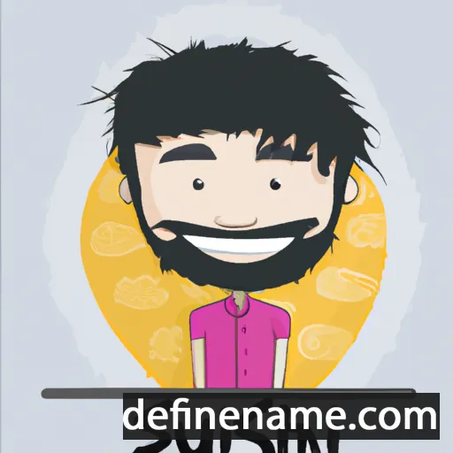 cartoon of the name Sushil