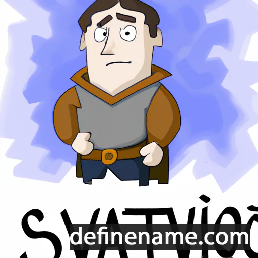 cartoon of the name Sviatoslav