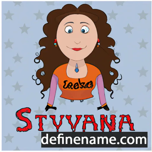 cartoon of the name Svitlana