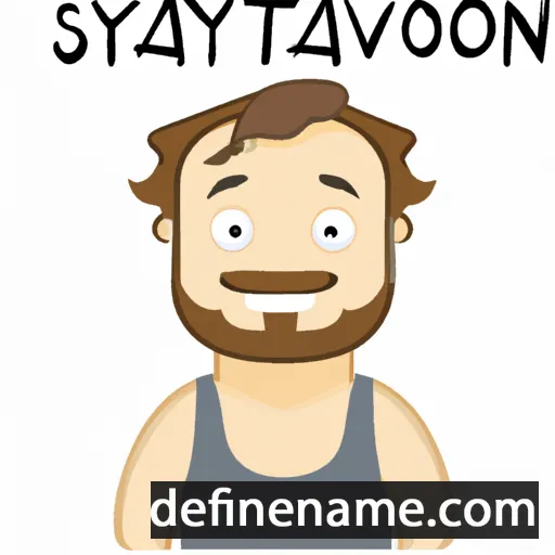 cartoon of the name Svyatoslav