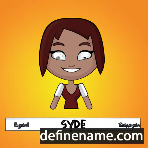 cartoon of the name Sydne