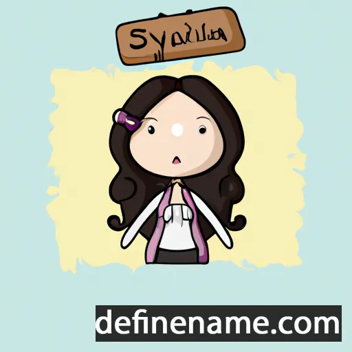 cartoon of the name Sylvana