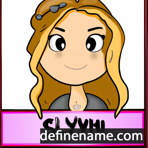 cartoon of the name Sylvi