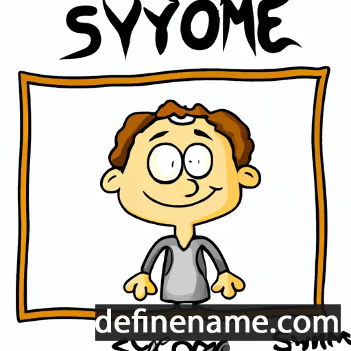 cartoon of the name Symeon