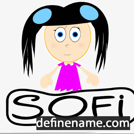 cartoon of the name Szofi