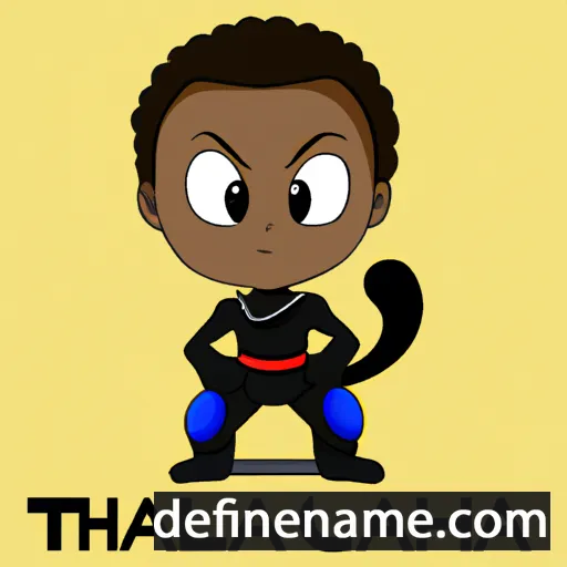 cartoon of the name T'Challa