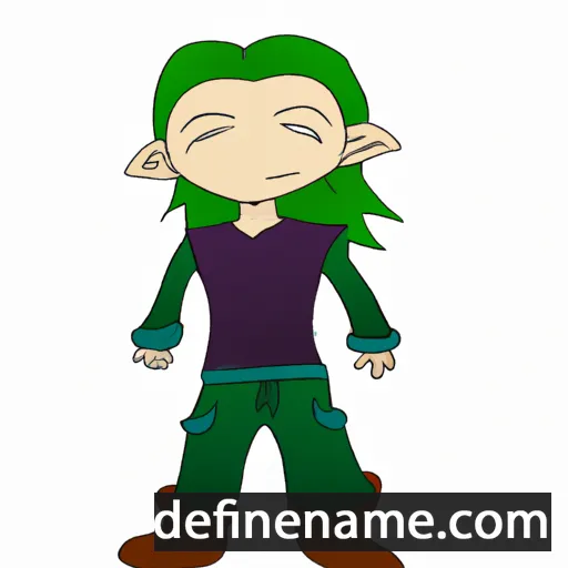 cartoon of the name Taaniel